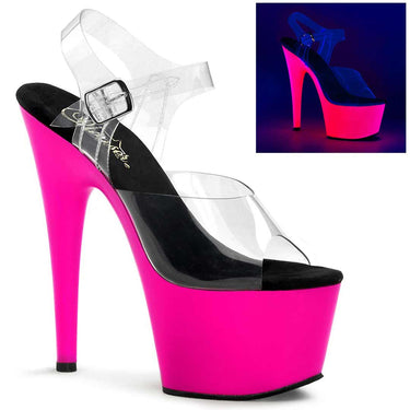 Adore-708 Platform Heels - Pink UV